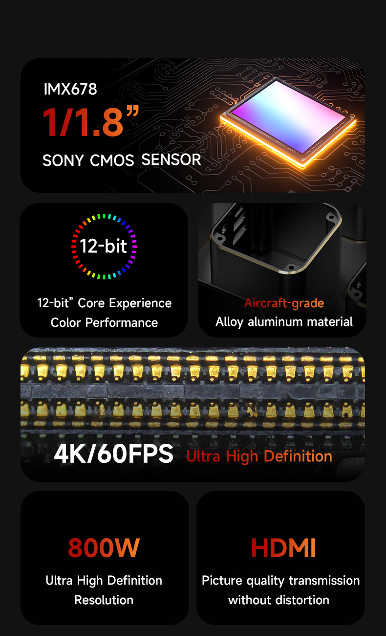 Mechanic Vision Pro IMX678 Son - 4K Microscope Camera Sony Sensor ulasan dan harga