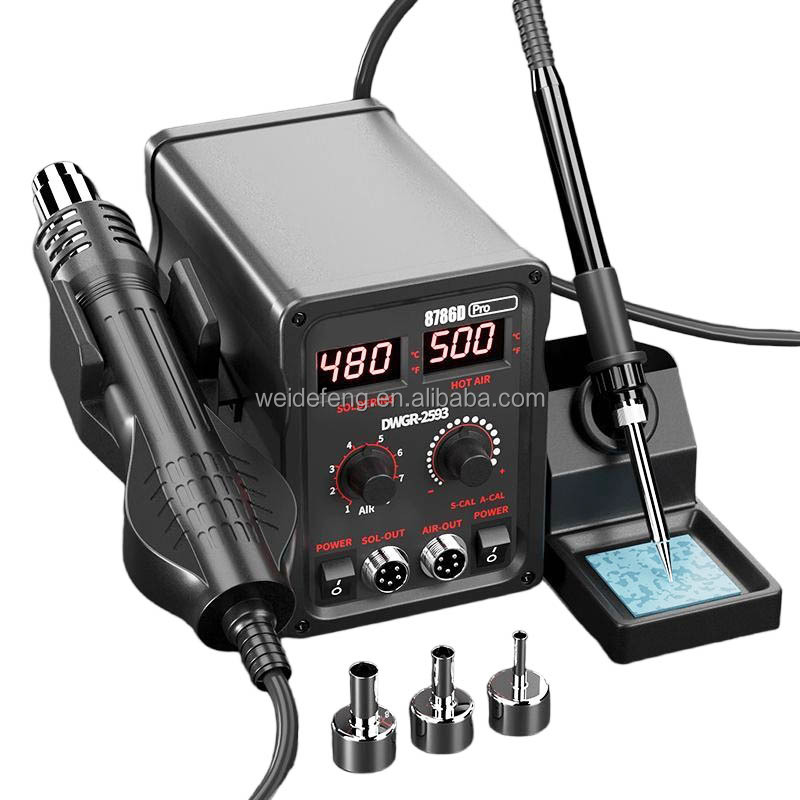 Electric Rework Station with L - 2 In 1 Soldering Rework Station 750W ulasan dan harga