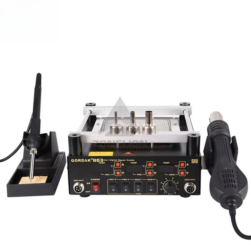 3 In 1 Digital Hot Air Heat Gu - Infrared Bga Rework Station ulasan dan harga