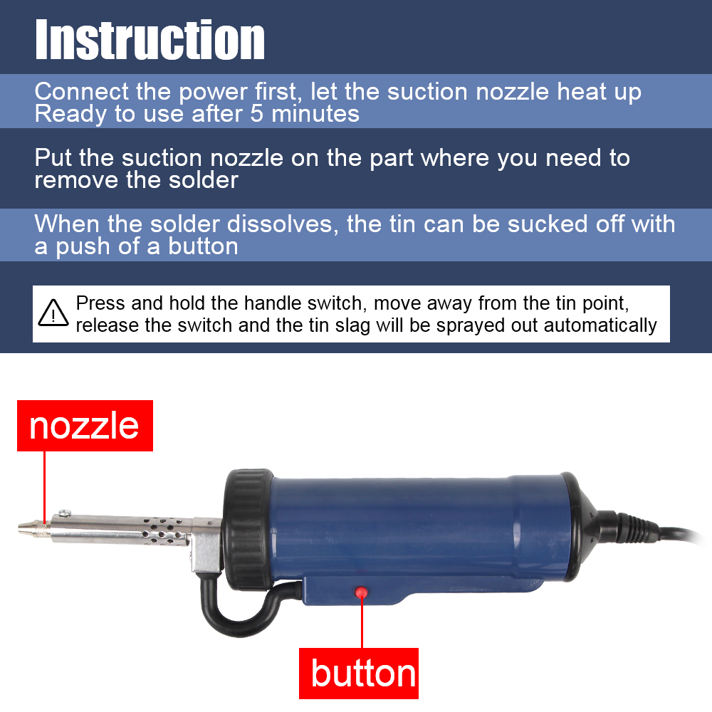 New Desoldering Machine Remove - Desoldering Pump Electric Vacuum Station ulasan dan harga