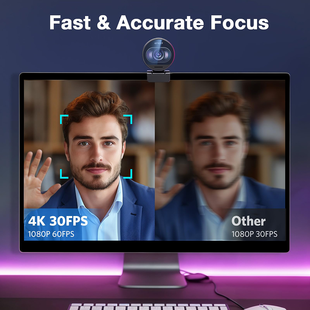 4K Webcam EMEET S600 SmartCam  - 4K Microscope Camera Sony Sensor ulasan dan harga